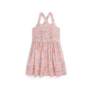Floral Linen-Cotton Dress